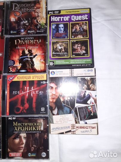 Компьютерные игры (б/у, 22 игры, жанр: RPG/Quest)