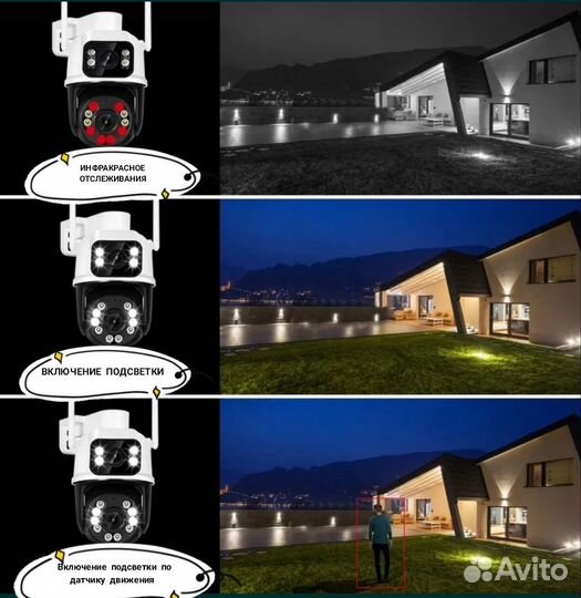 Камера видеонаблюдения wifi уличная Bluetooth