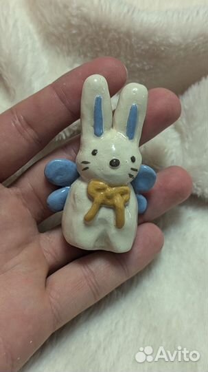 Керамика ручной работы зайчик фамильяр Эфириум