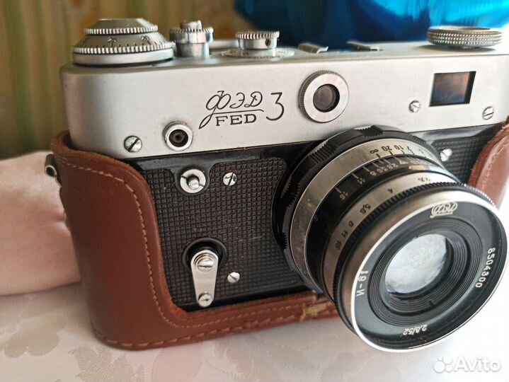 Плёночный фотоаппарат фэд 3 1973г. с документами