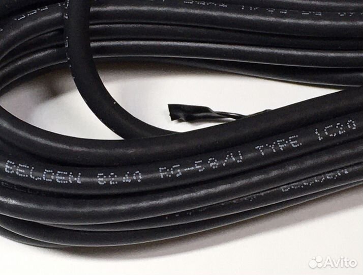 Кабель вч Belden 8240 с разъемами UHF/mini UHF