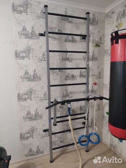 Шведская стенка с турником без каната и колец бу