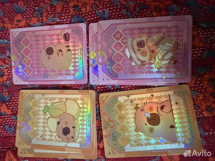 Карты капибары аниме набор