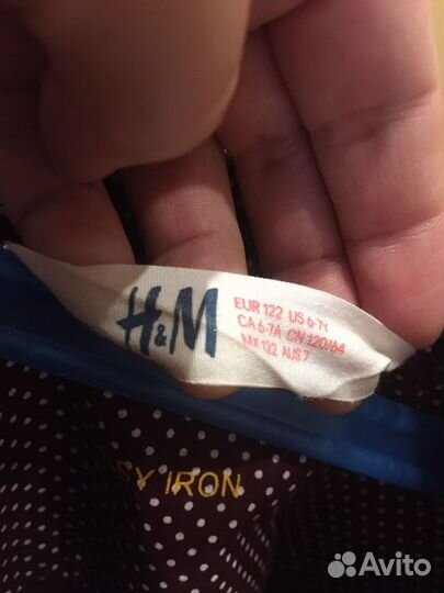 Рубашка для мальчика H&M 122 размер