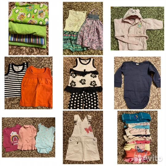 Вещи пакетом на девочку от 1 года до 2
