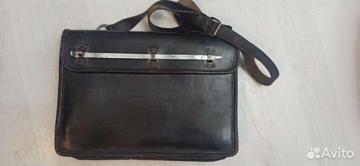 Винтажный портфель кожаный