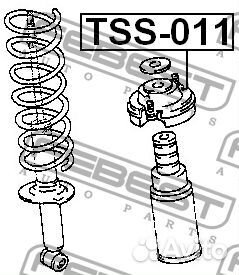 Febest TSS-011 Опора амортизатора заднего правого