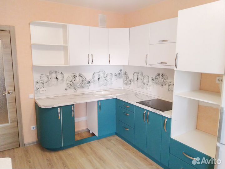 Кухонный гарнитур. Угловая кухня глянец ксп:14487