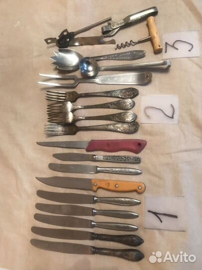 Ножи кухонные Вилки Открывашки СССР от