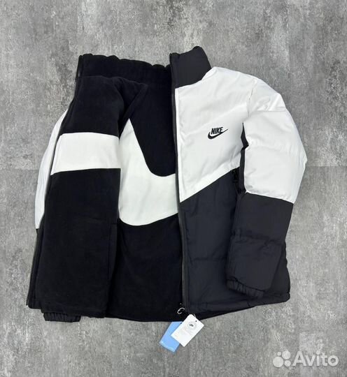 Куртка пуховик Nike двусторонний