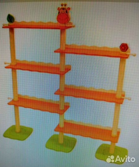 Комплект мебели для малышей, стол, стеллаж-полка