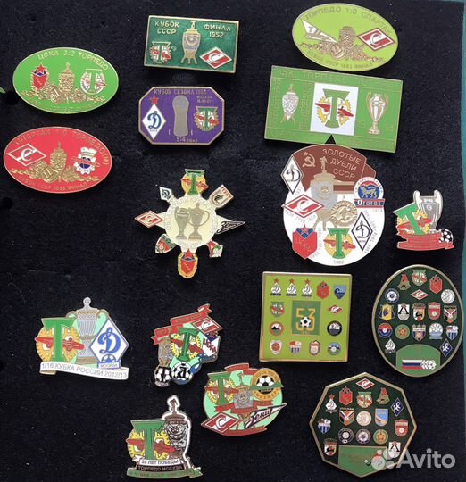 Значки английские фк Торпедо, Спартак, цска