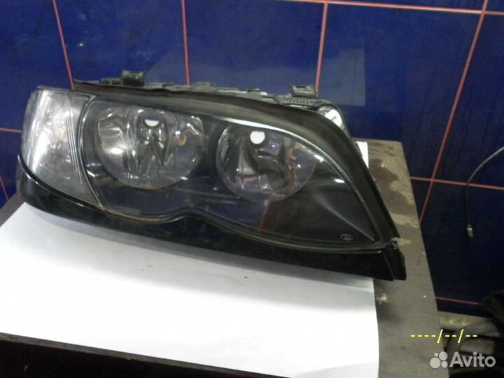 Фара правая галоген BMW 3 E46 рест фара