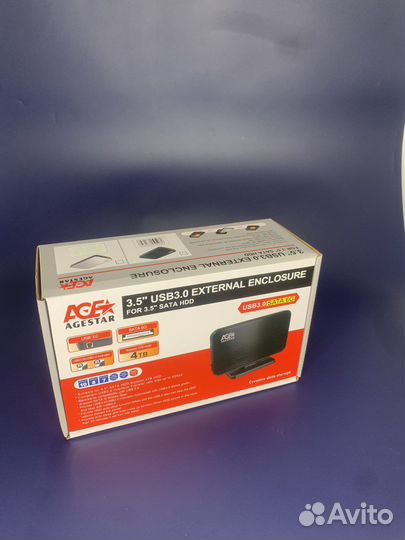 Корпус для жесткого диска 3.5 USB 3.0 AgeStar