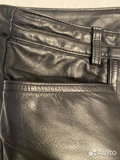 Кожаные брюки женские 46 натуральная кожа