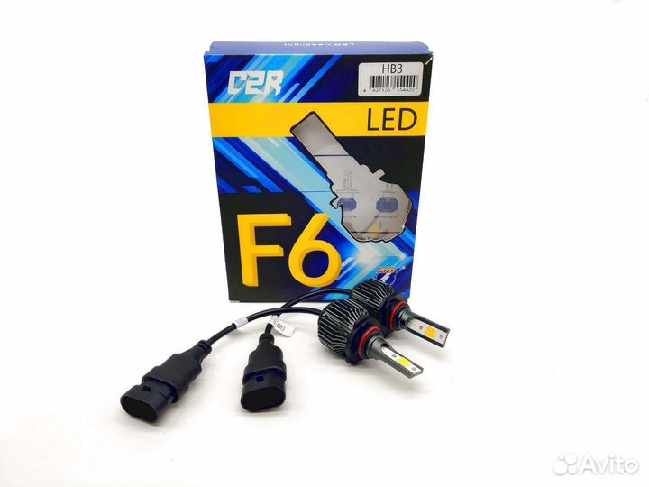 Led лампы F6 4300К с радиатором