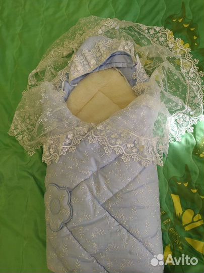 Конверт на выписку для мальчика зимний