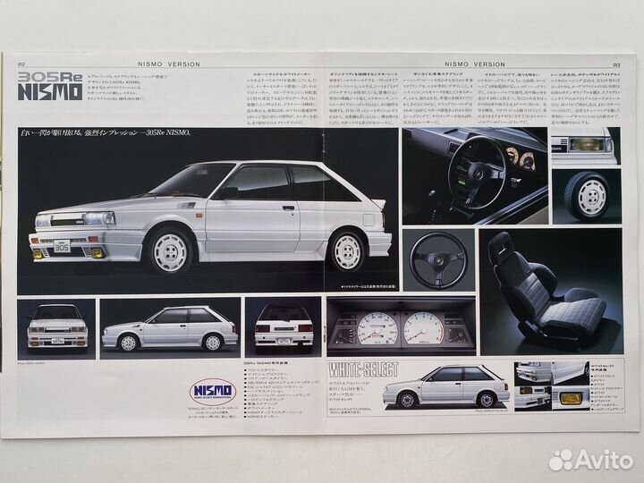 Дилерский каталог Nissan Sunny Hatchback 1986