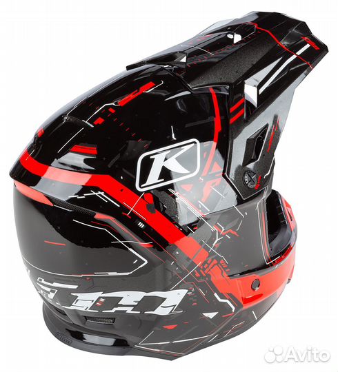 Шлем Klim / F3 Helmet MD Recoil High Risk Red