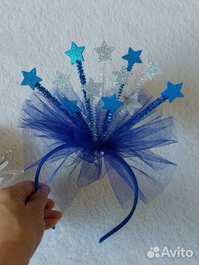 Новогодний ободок к костюму звездочка