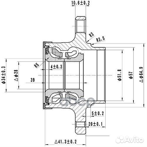 Ступица колеса Z89168R Zikmar