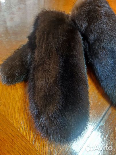 Варежки норковые 6-7 размер