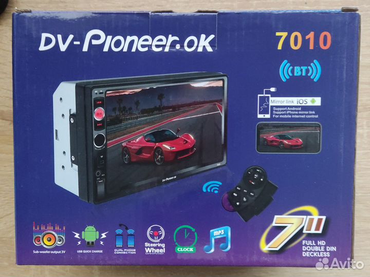 Магнитола pioneer 2 din с экраном новая