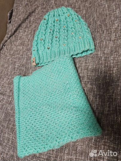 Шапка и шарф женские