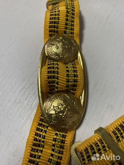 Ремень парадный офицерский желтый вс РФ