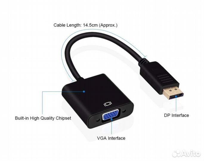 Переходник Displayport - VGA
