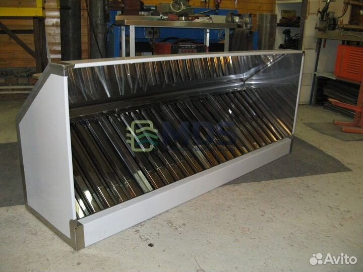 Зонт вытяжной с жироуловителем