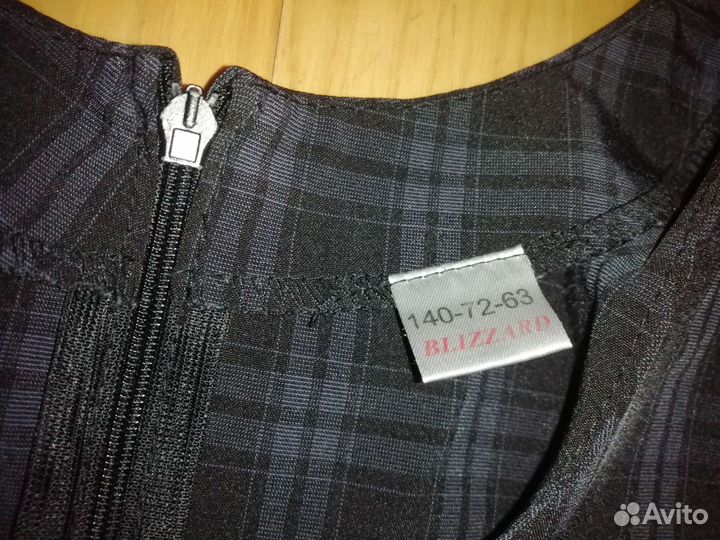 Школьное платье в клетку