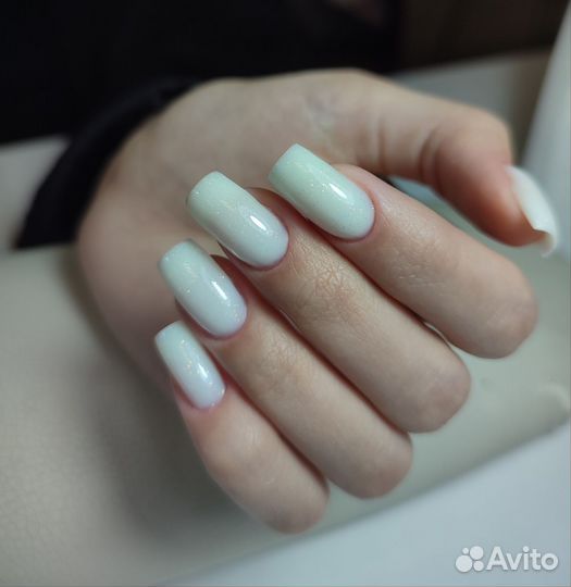 Маникюр гель лак наращивание