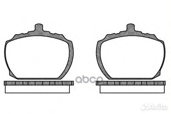Колодки торм.дисковые 205810 Road house