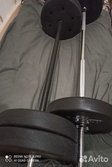 Штанга гриф блины гантеля