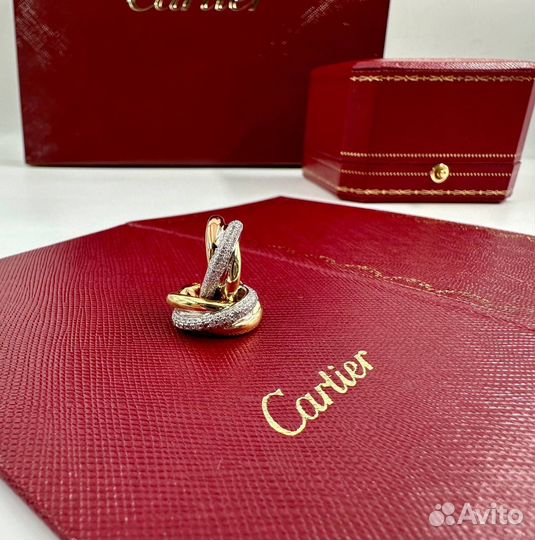 Cartier trinity серьги