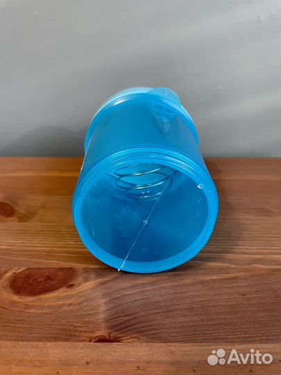 Спортивная бутылка, шейкер, 600 мл, голубой