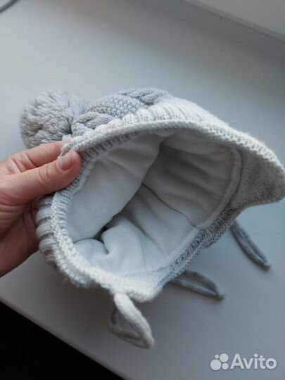 Зимняя шапка для малыша 41-44 (6-9 месяцев)
