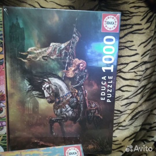 Educa 1000 пак из 4 пазлов новые. тигр продан