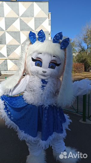 Платье Снегурочки для ростовой куклы