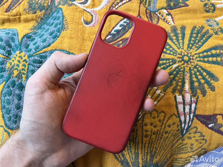 Чехол iPhone 12 mini leather magsafe оригинал