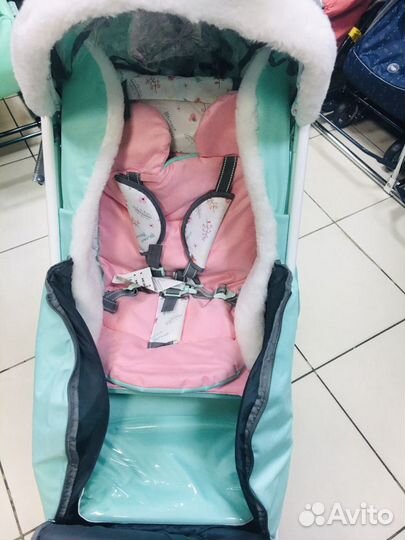 Коляска санки новые