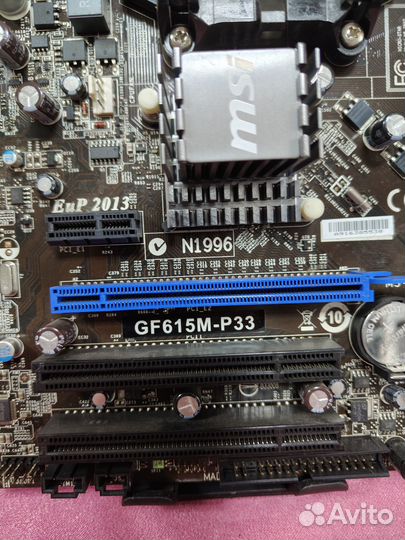 Мат. плата MSI GF615M-P33/AM3/Micro-ATX/2DDR3