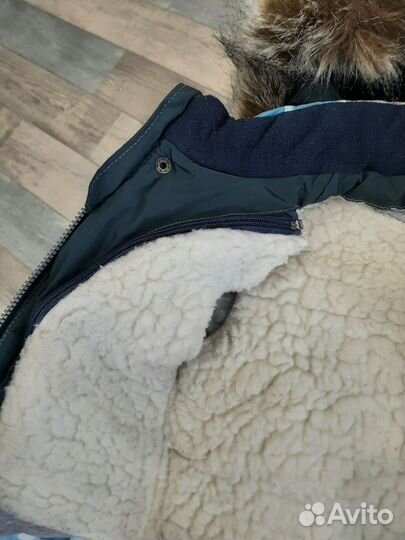 Зимняя куртка и полукомбинезон 92