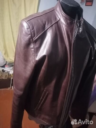 Кожаная куртка мужская 52 54 натуральная