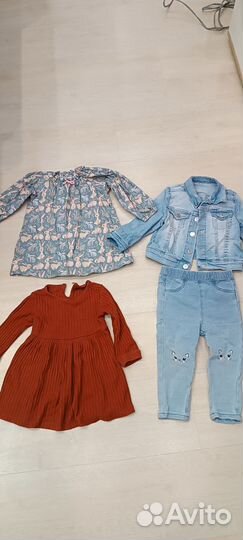 Одежда для девочки пакетом 80 86, обувь 22-23