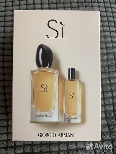 Армани SI, Парфюмерная вода, спрей 100 мл+15мл