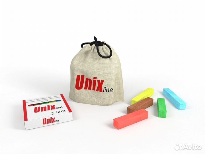 Мелки для рисования на батуте unix line 5шт trumel