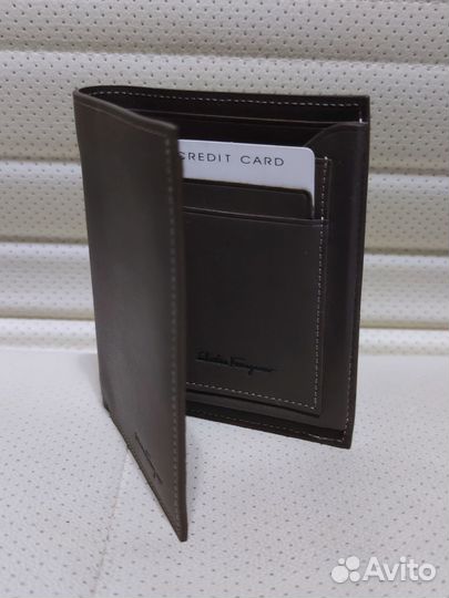 Портмоне S.F. унисекс кожа цвет какао новый