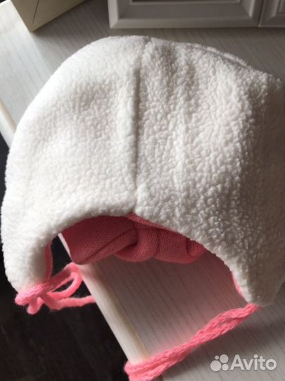 Новая зимняя шапочка с шарфом на год-1,5